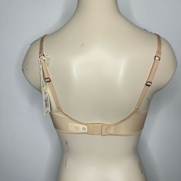 Aerie Women's Size 32C Balconette Unlined Underwire Bra Nude Mesh Adjustable NWT - Picture 7 of 7